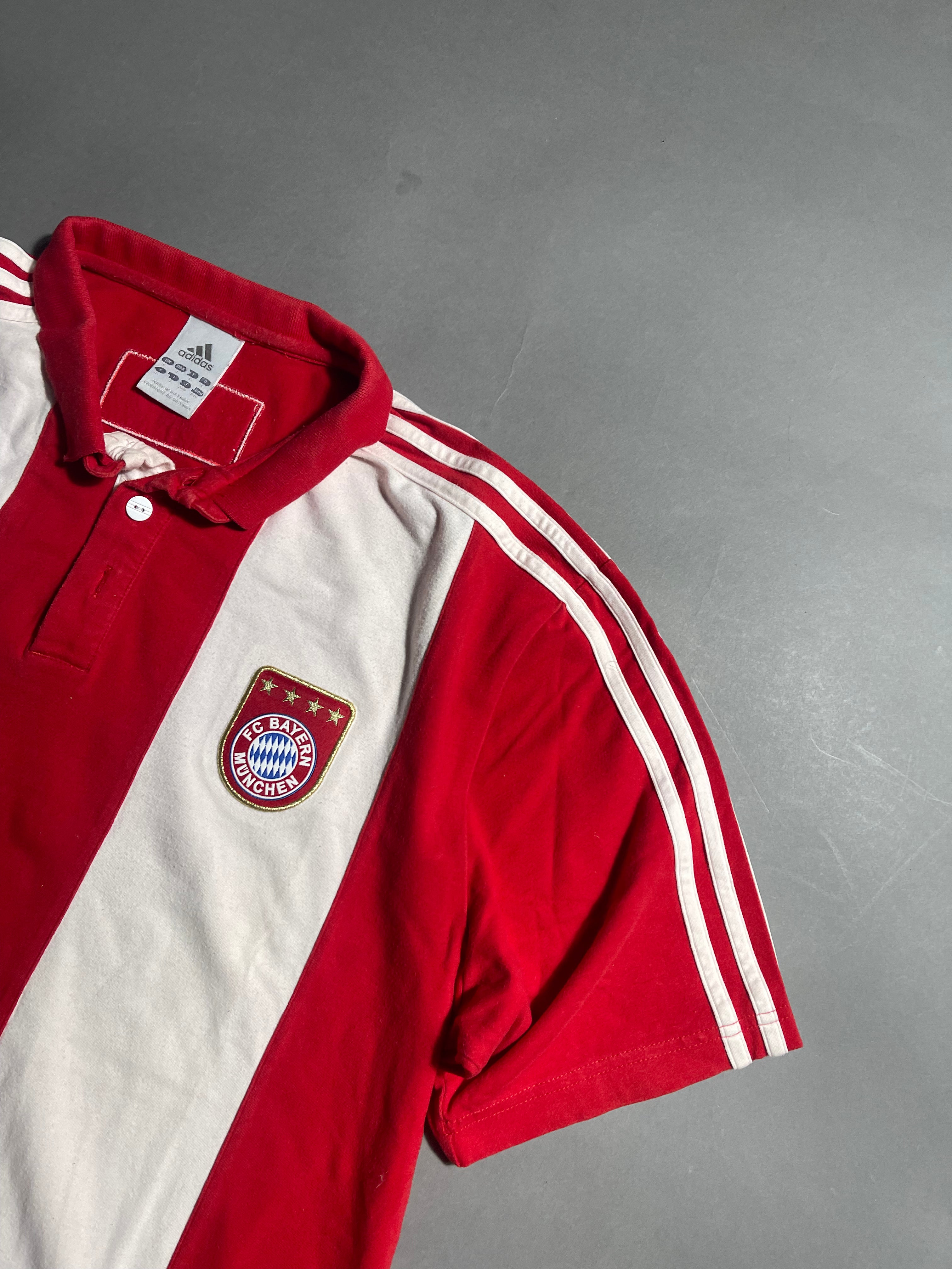 Adidas x FC Bayern Vintage Y2K Polo Shirt L Mens