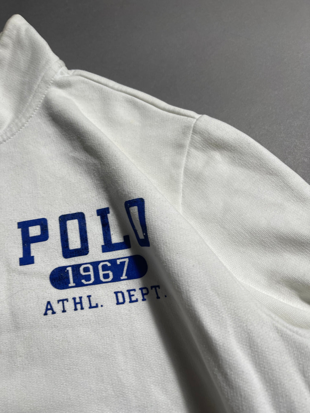 Polo Ralph Lauren Vintage Y2K Sweatshirt Zip 1/4 Knit L Mens