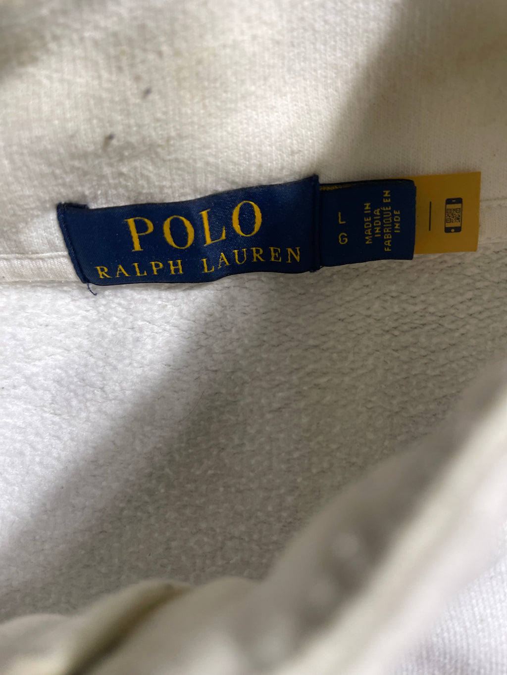 Polo Ralph Lauren Vintage Y2K Sweatshirt Zip 1/4 Knit L Mens