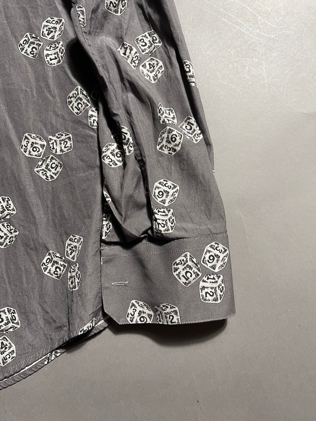 Dolce & Gabbana Let's Dice Long Sleeve Shirt Vintage Y2K Polo Shirt L Mens