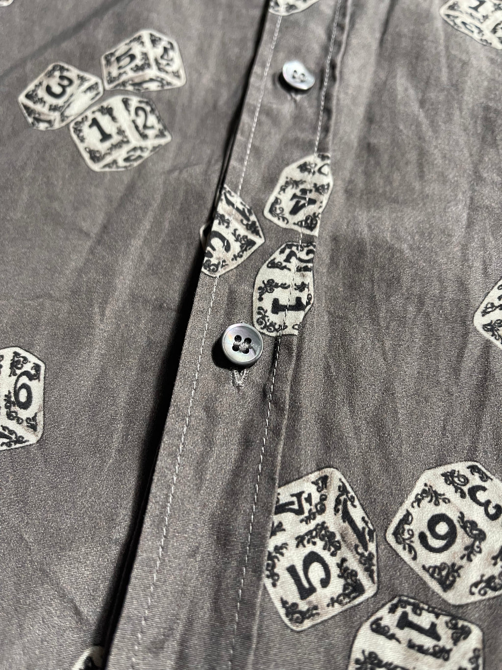 Dolce & Gabbana Let's Dice Long Sleeve Shirt Vintage Y2K Polo Shirt L Mens