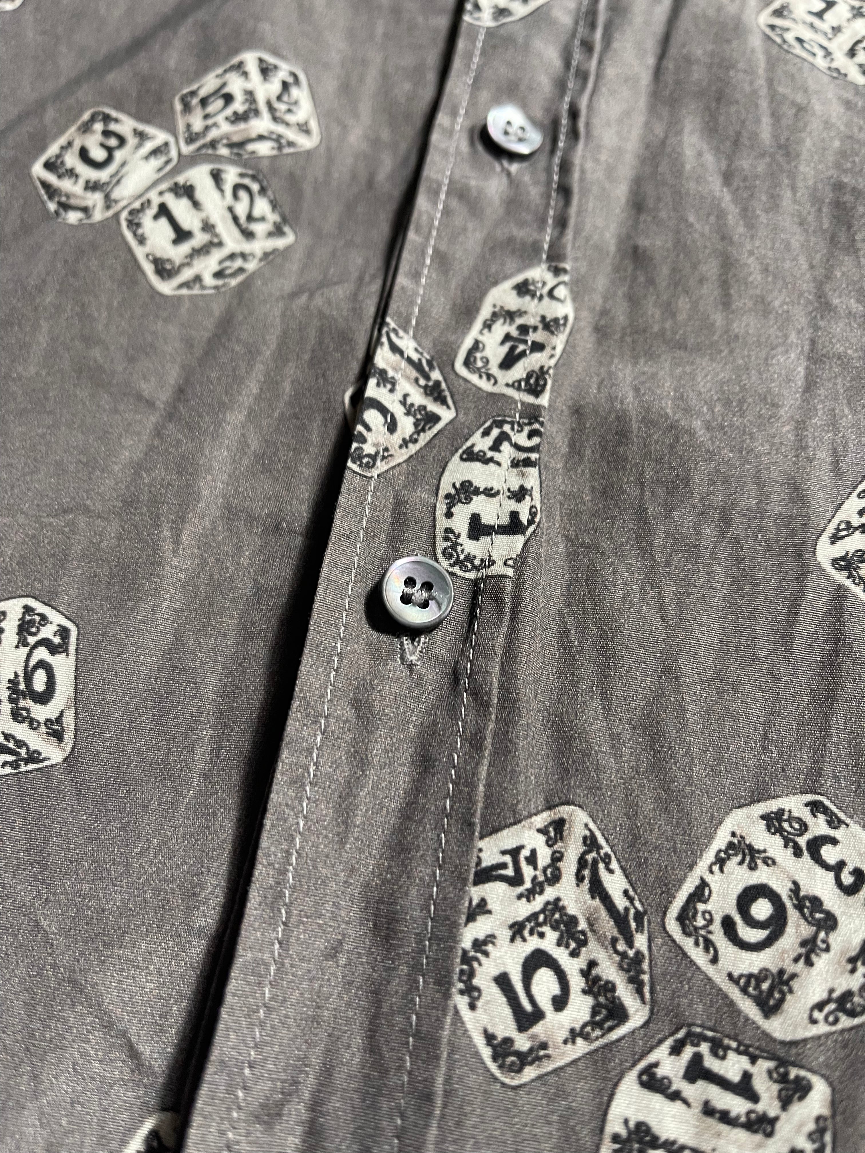 Dolce & Gabbana Let's Dice Long Sleeve Shirt Vintage Y2K Polo Shirt L Mens