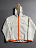 Adidas Zip Fleece Hoodie Vintage Y2K Windbreaker Fleece Jacket S Womens