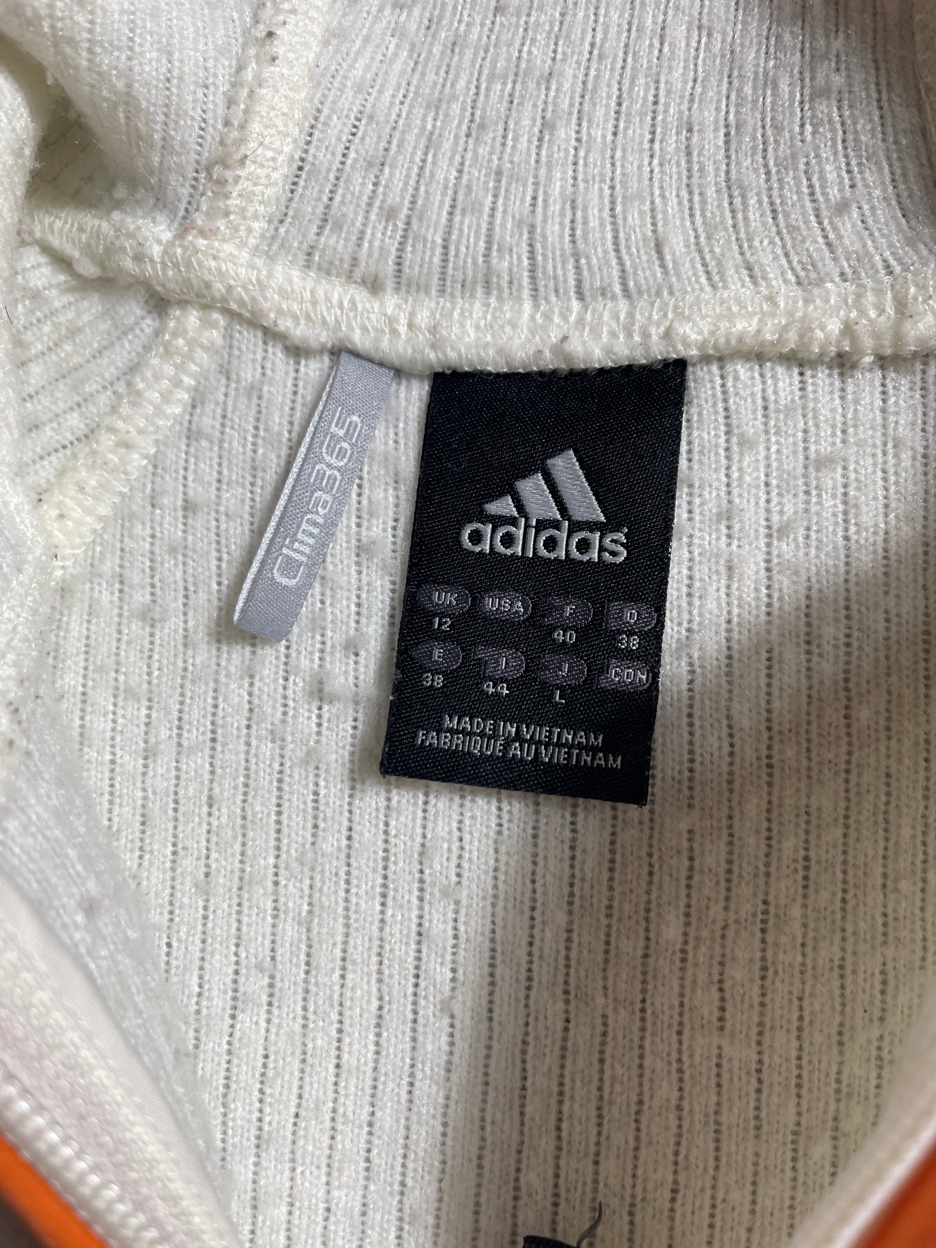 Adidas Zip Fleece Hoodie Vintage Y2K Windbreaker Fleece Jacket S Womens