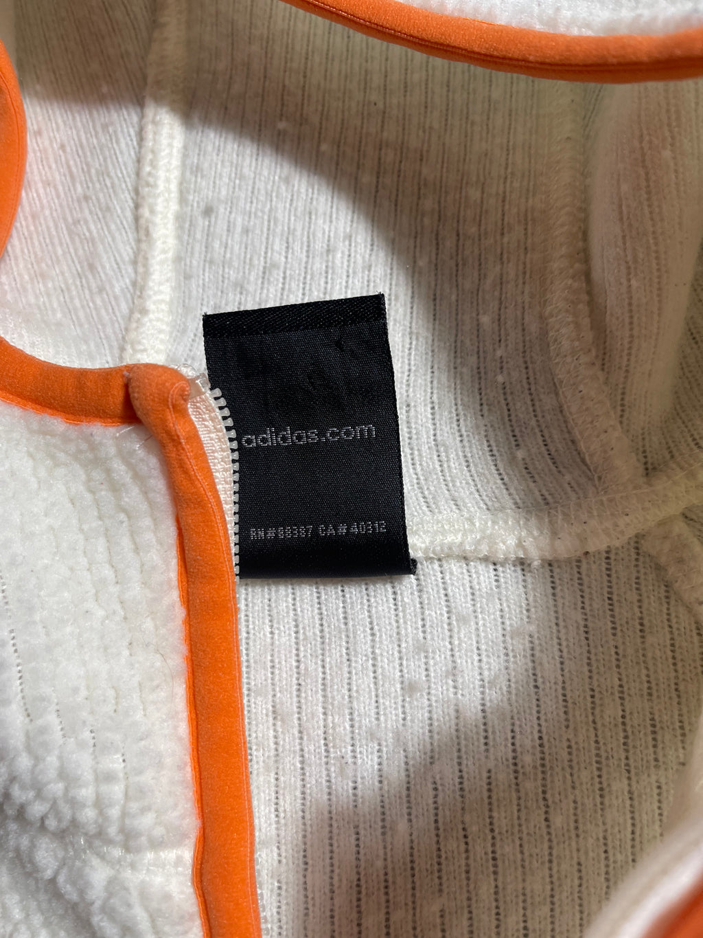 Adidas Zip Fleece Hoodie Vintage Y2K Windbreaker Fleece Jacket S Womens