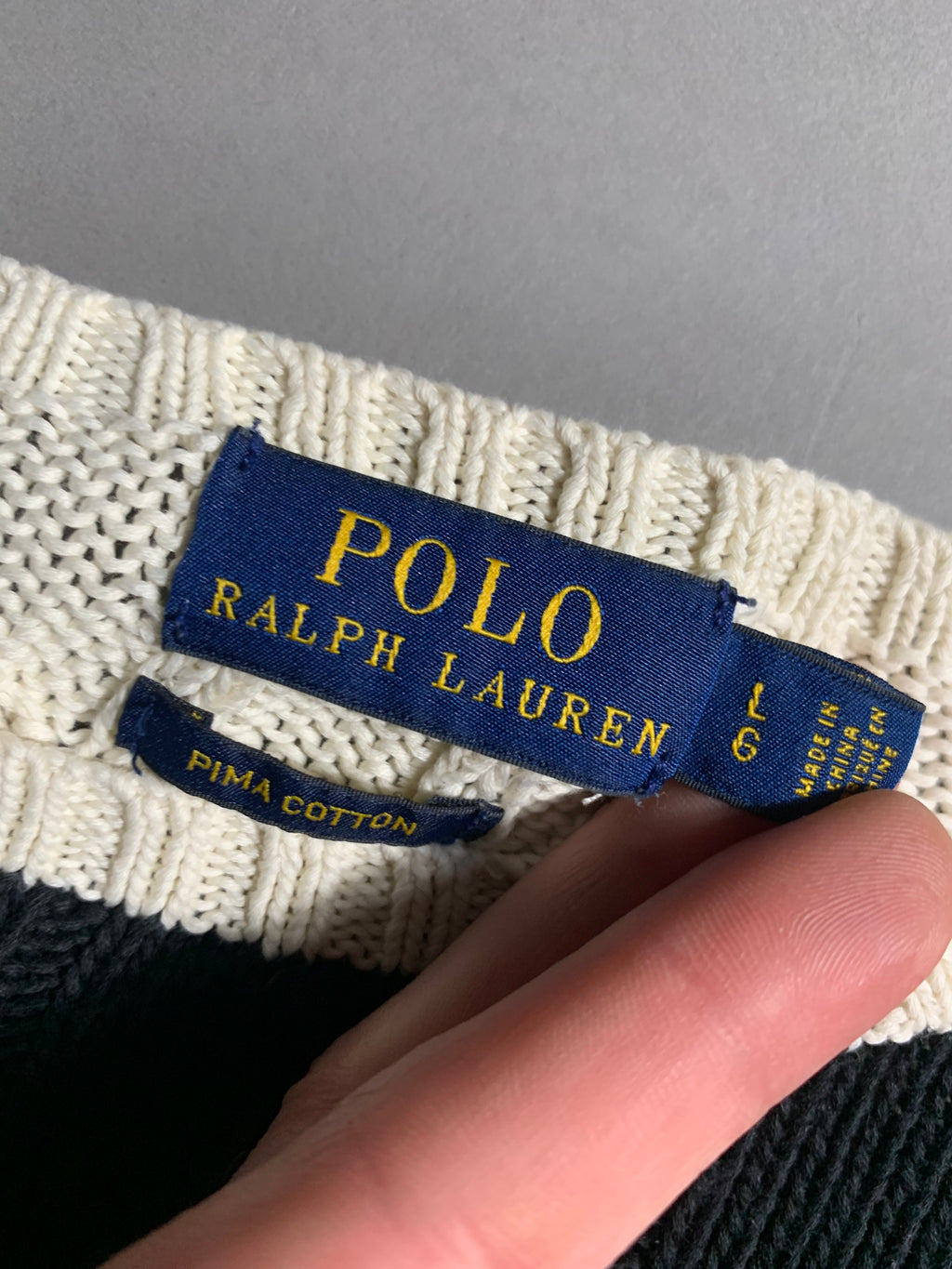 Polo Ralph Lauren Vintage Y2K Knit Sweatshirt L Womens