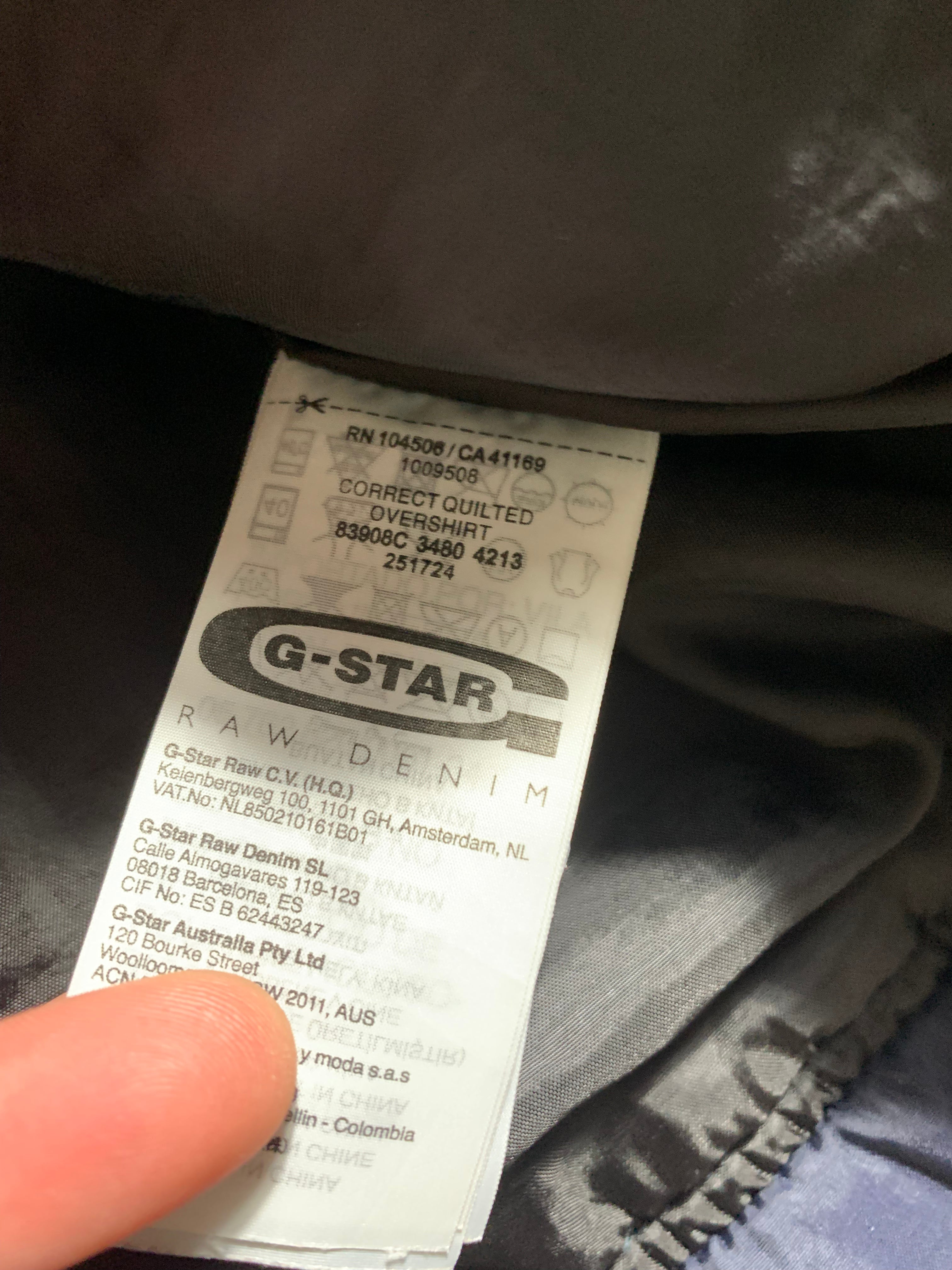 G-Star Raw Vintage Y2K Quilted  Puffer Jacket M Mens