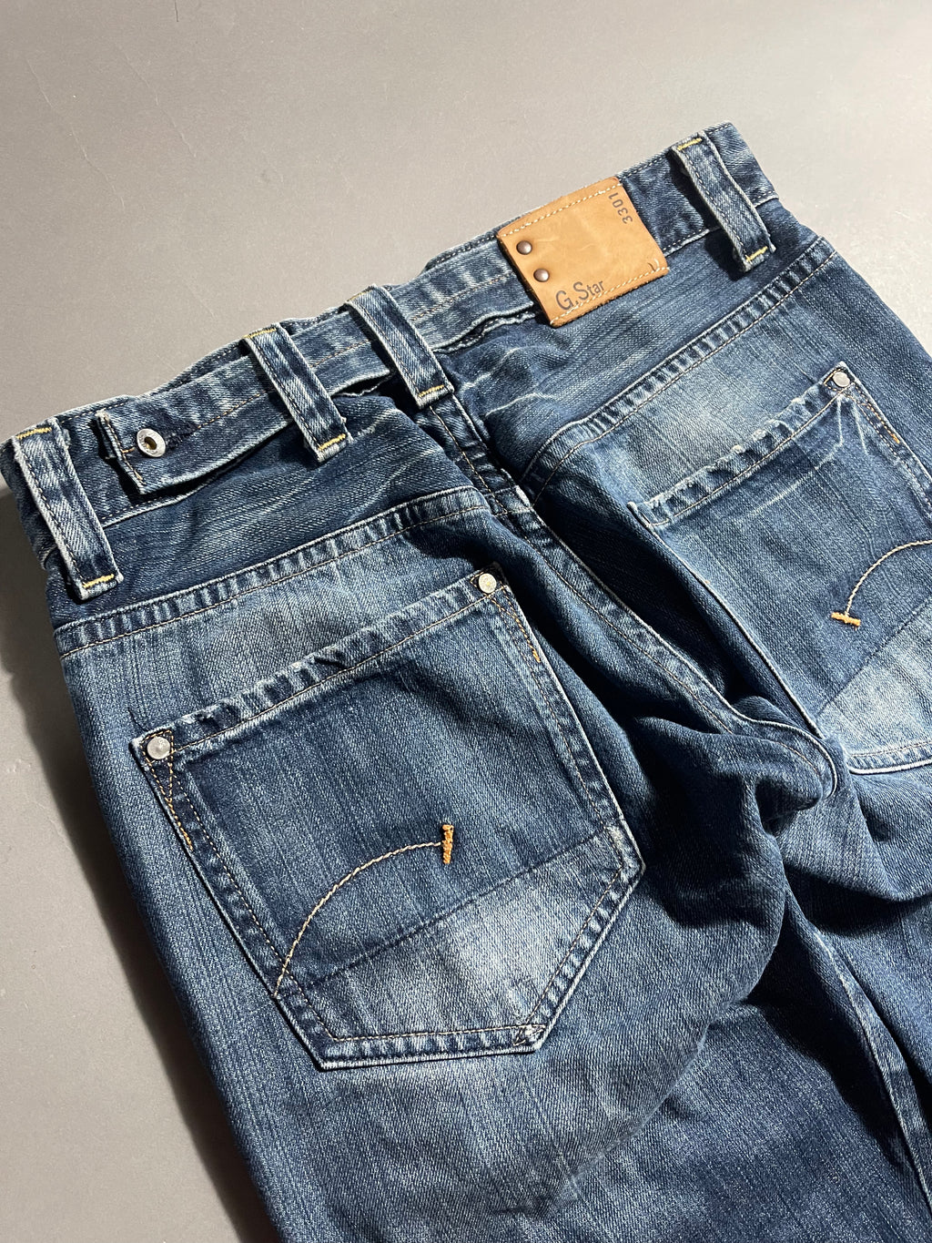 G-Star Raw Distressed Vintage Y2K Straight Leg Baggy Jeans L Mens