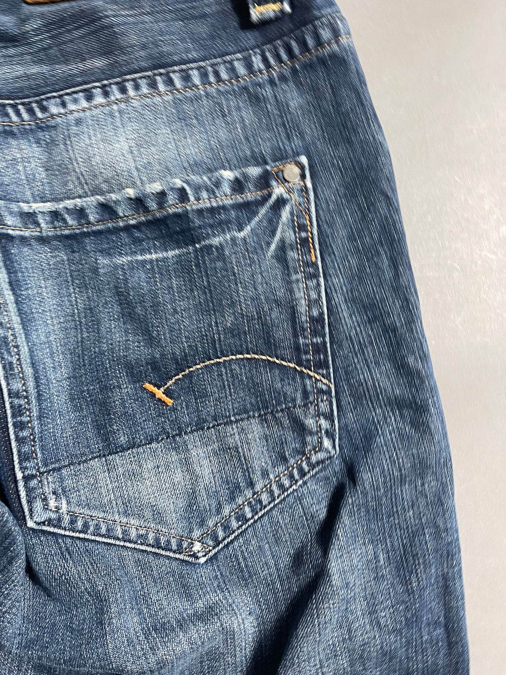 G-Star Raw Distressed Vintage Y2K Straight Leg Baggy Jeans L Mens