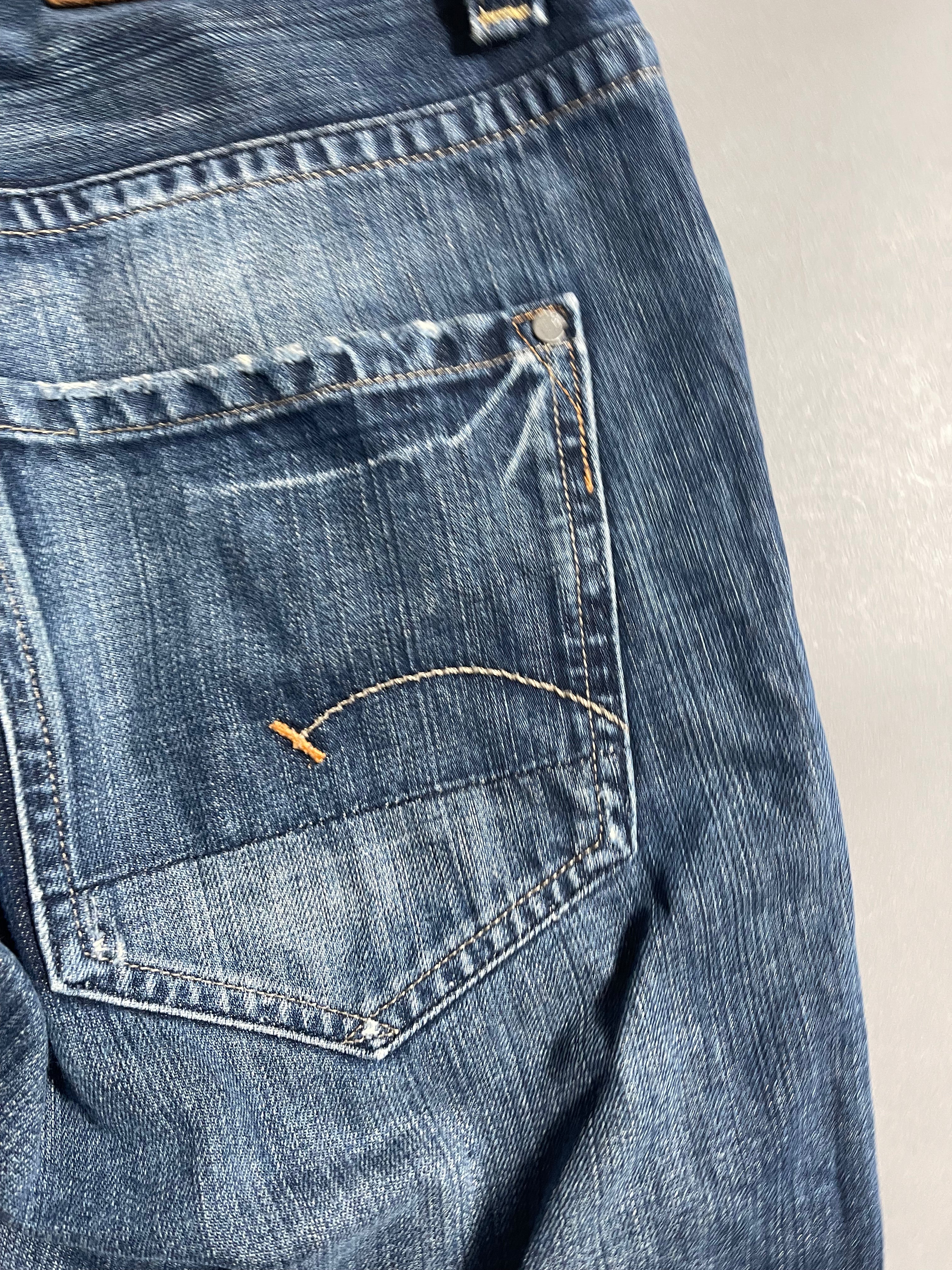 G-Star Raw Distressed Vintage Y2K Straight Leg Baggy Jeans L Mens