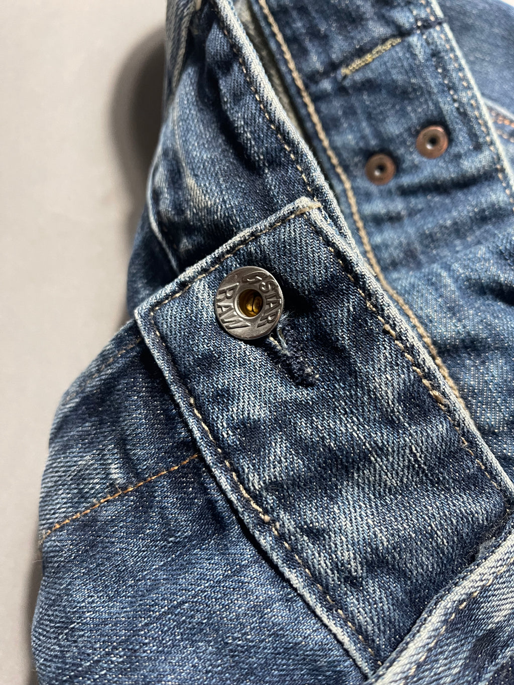 G-Star Raw Distressed Vintage Y2K Straight Leg Baggy Jeans L Mens