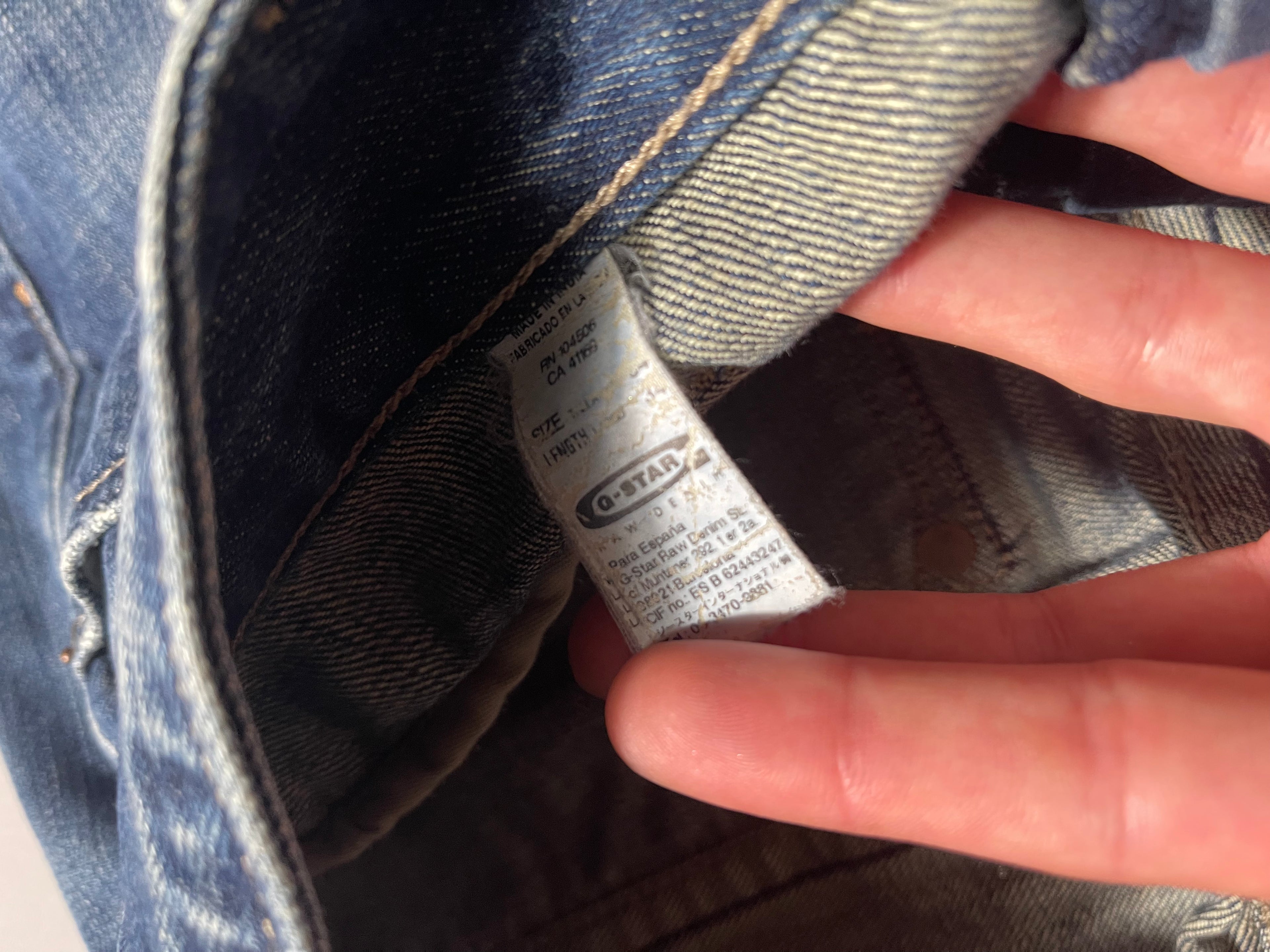 G-Star Raw Distressed Vintage Y2K Straight Leg Baggy Jeans L Mens