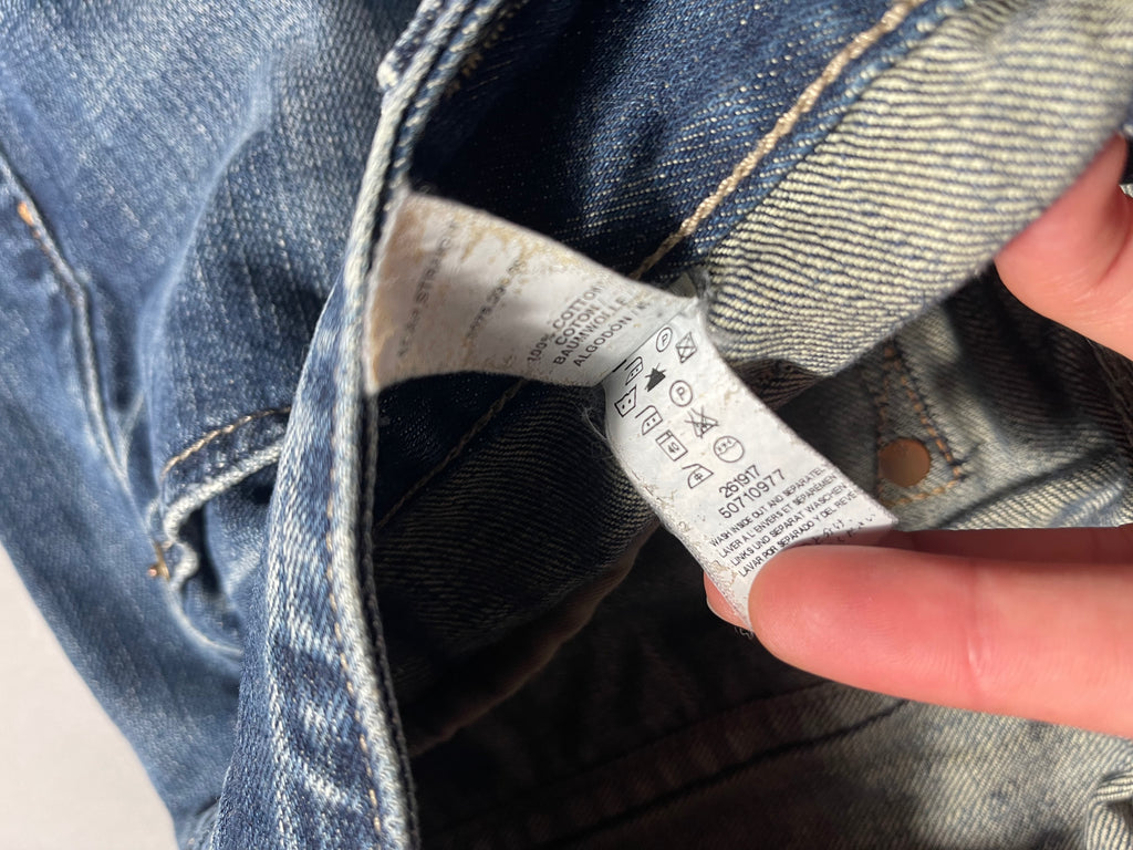 G-Star Raw Distressed Vintage Y2K Straight Leg Baggy Jeans L Mens