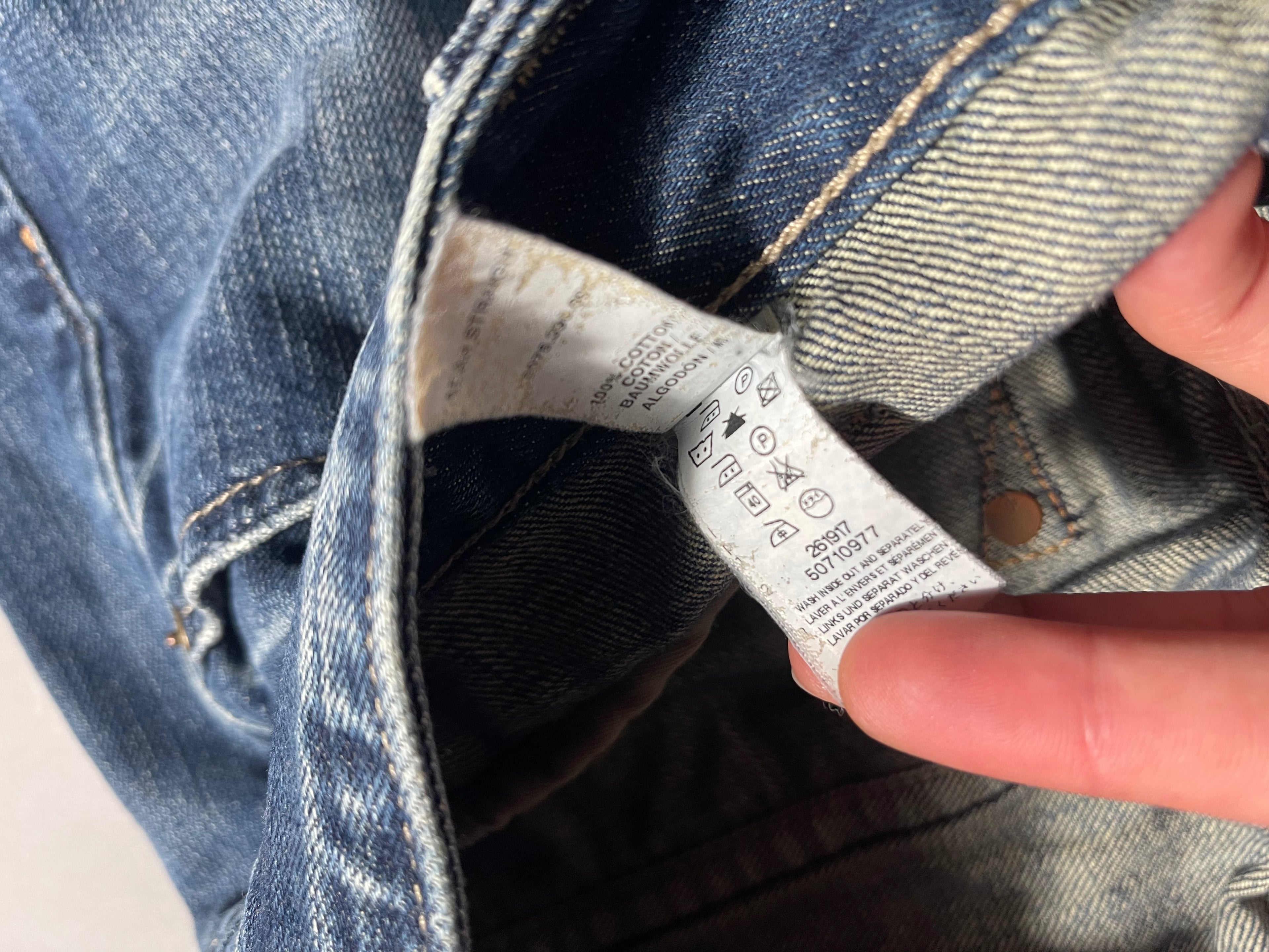 G-Star Raw Distressed Vintage Y2K Straight Leg Baggy Jeans L Mens