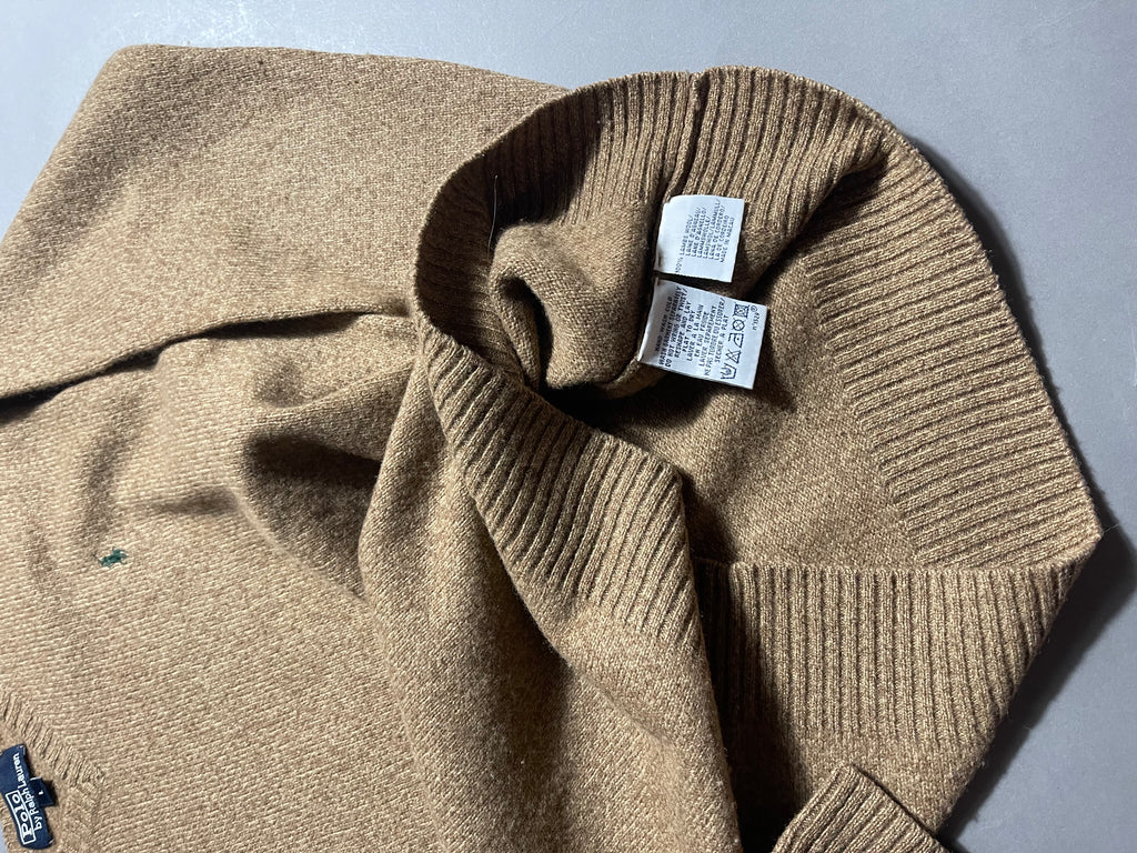 Ralph Lauren Vintage V-Neck Y2K Knit Sweatshirt M Womens