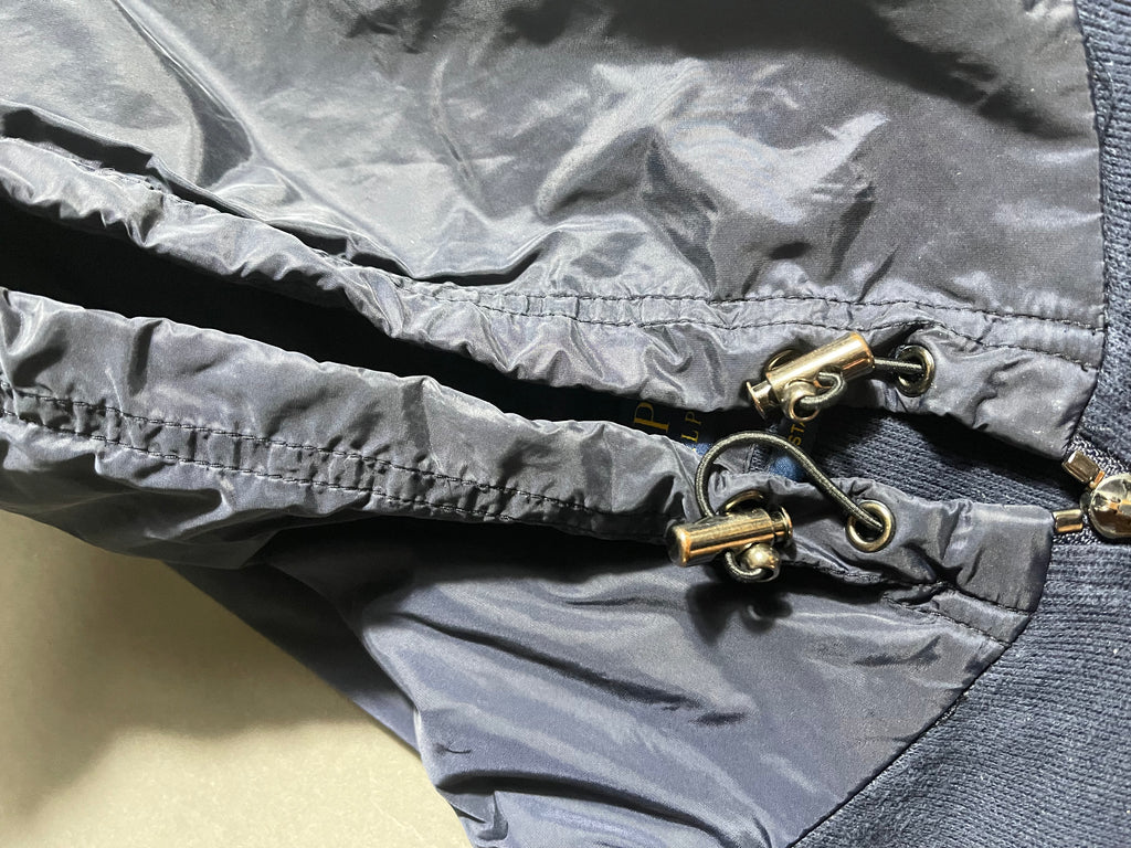 Polo Ralph Lauren Utility Military Style Vintage Y2K Zip Hoodie L Mens