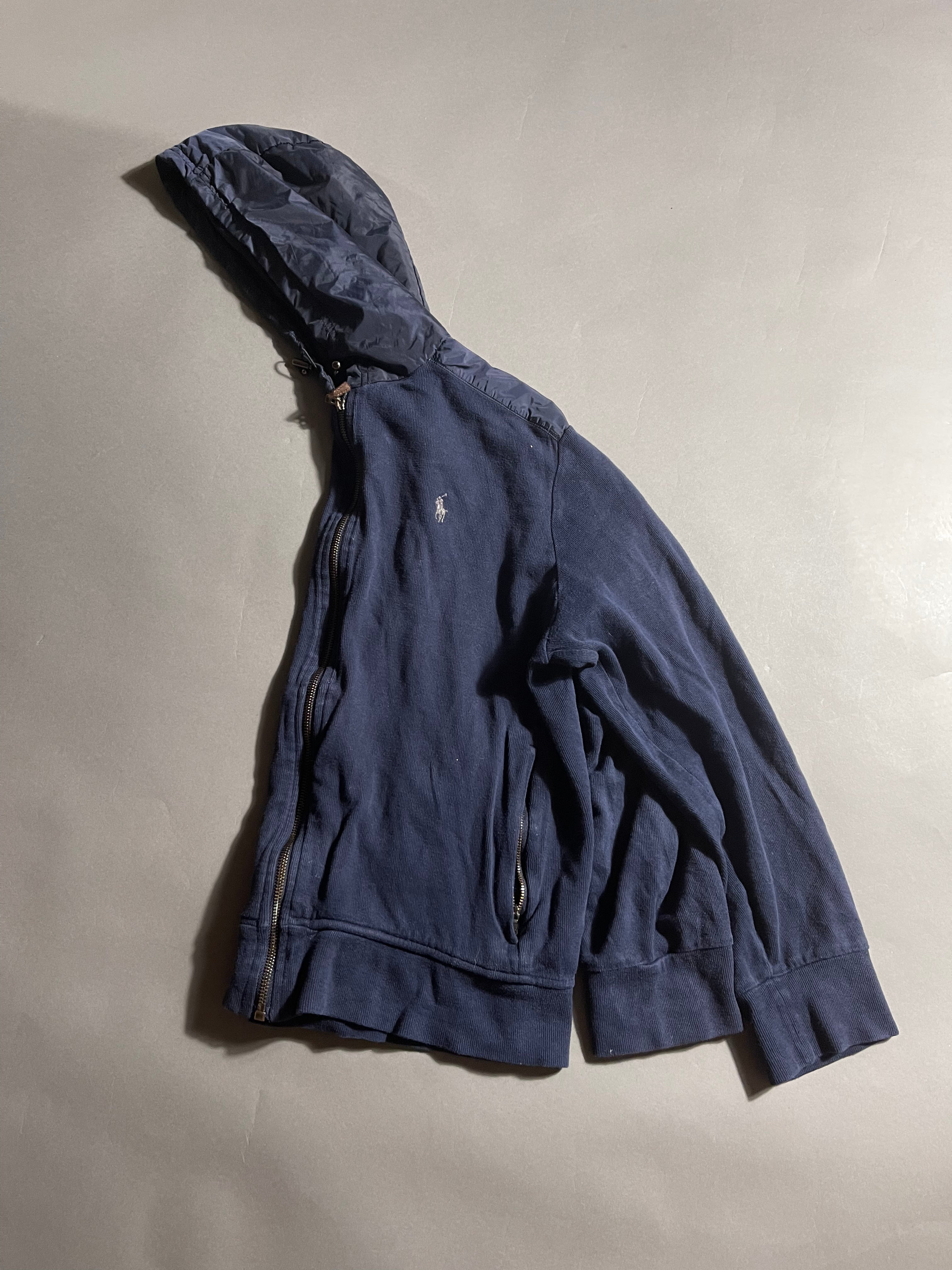 Polo Ralph Lauren Utility Military Style Vintage Y2K Zip Hoodie L Mens