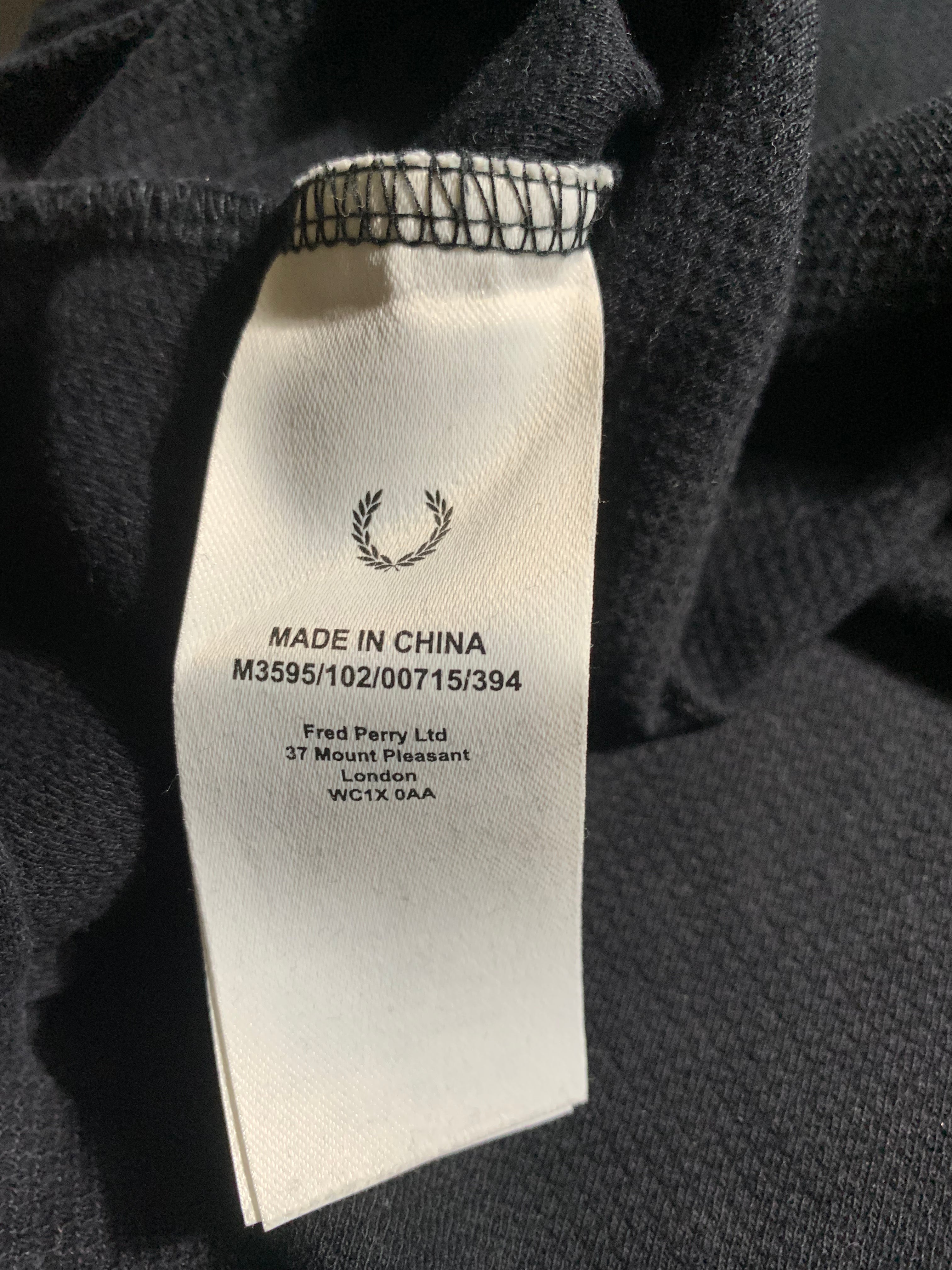 Fred Perry Vintage Y2K Sweatshirt Knit S Mens