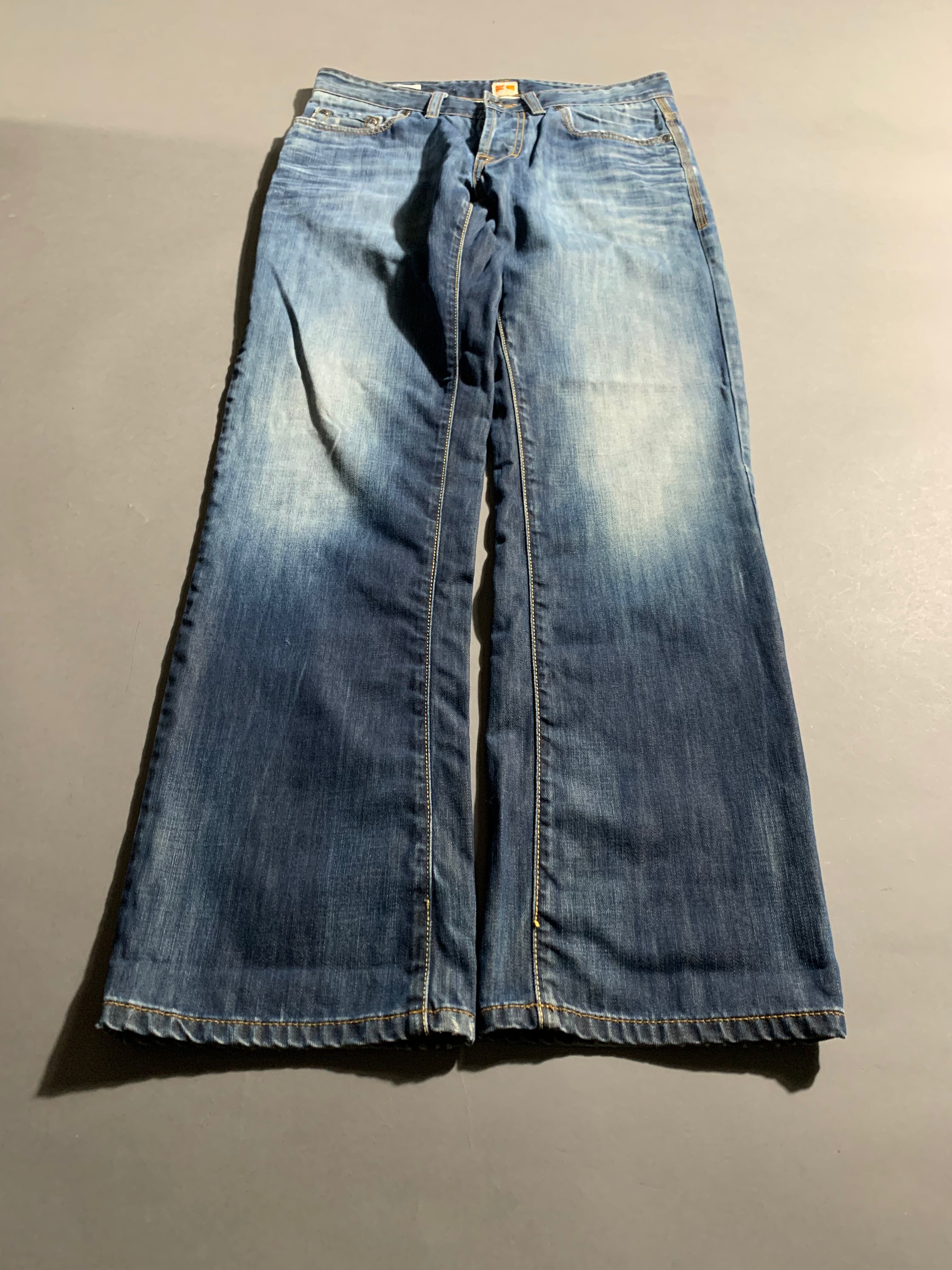 Hugo Boss Jeans Vintage Y2K Straight Leg Baggy Jeans M Mens