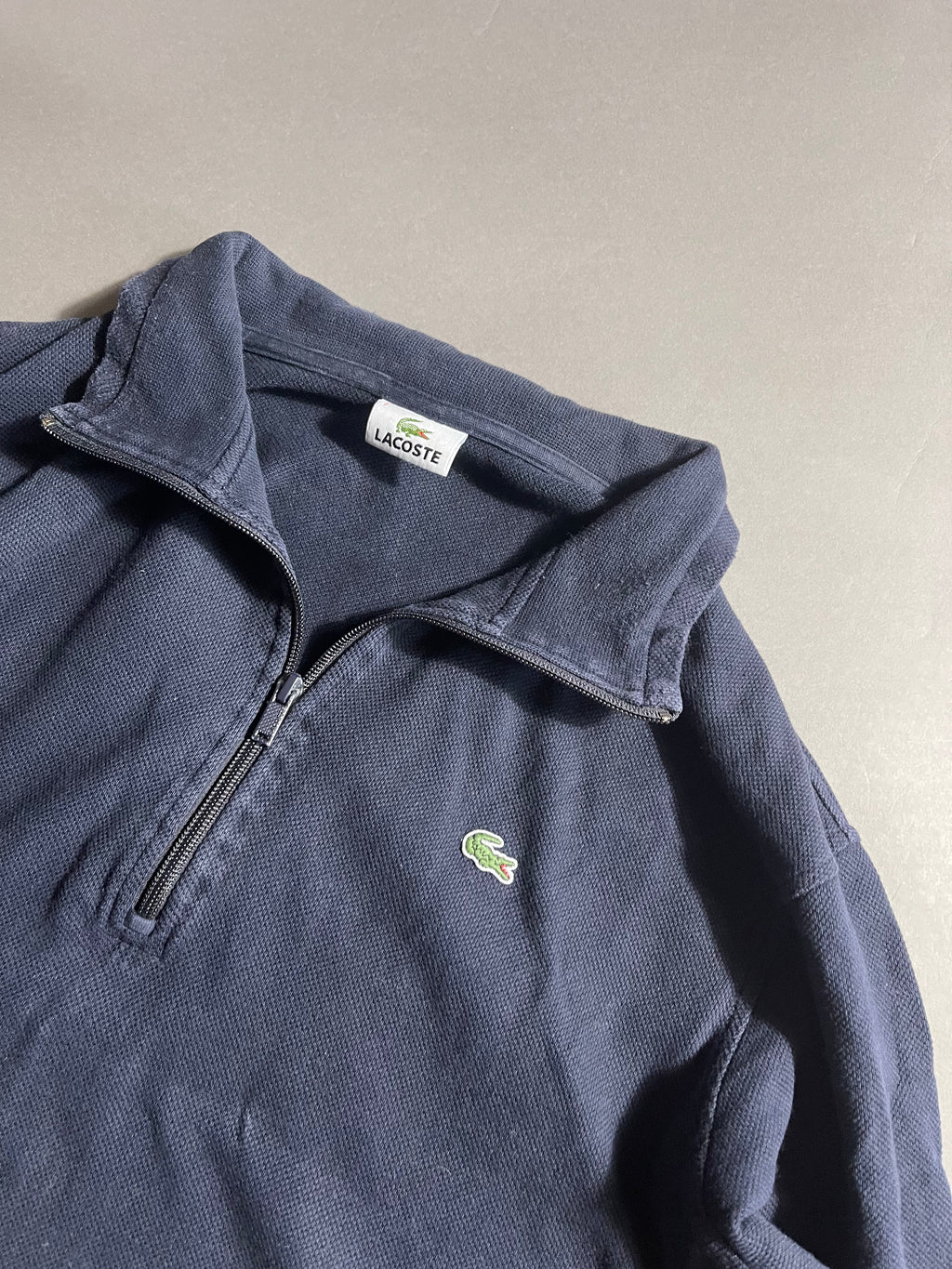 Lacoste Vintage Y2K Zip Sweat Jacket L Mens