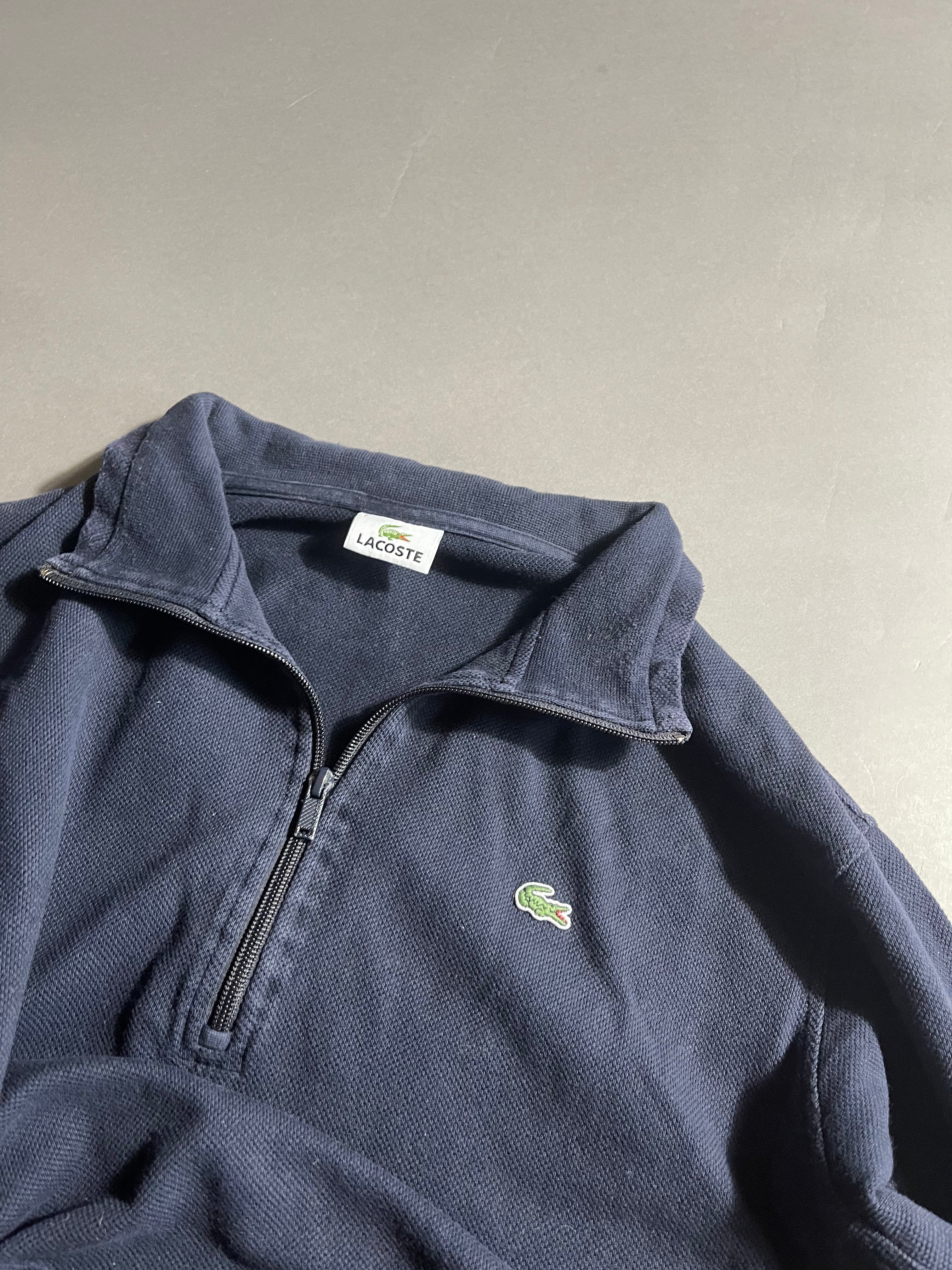 Lacoste Vintage Y2K Zip Sweat Jacket L Mens