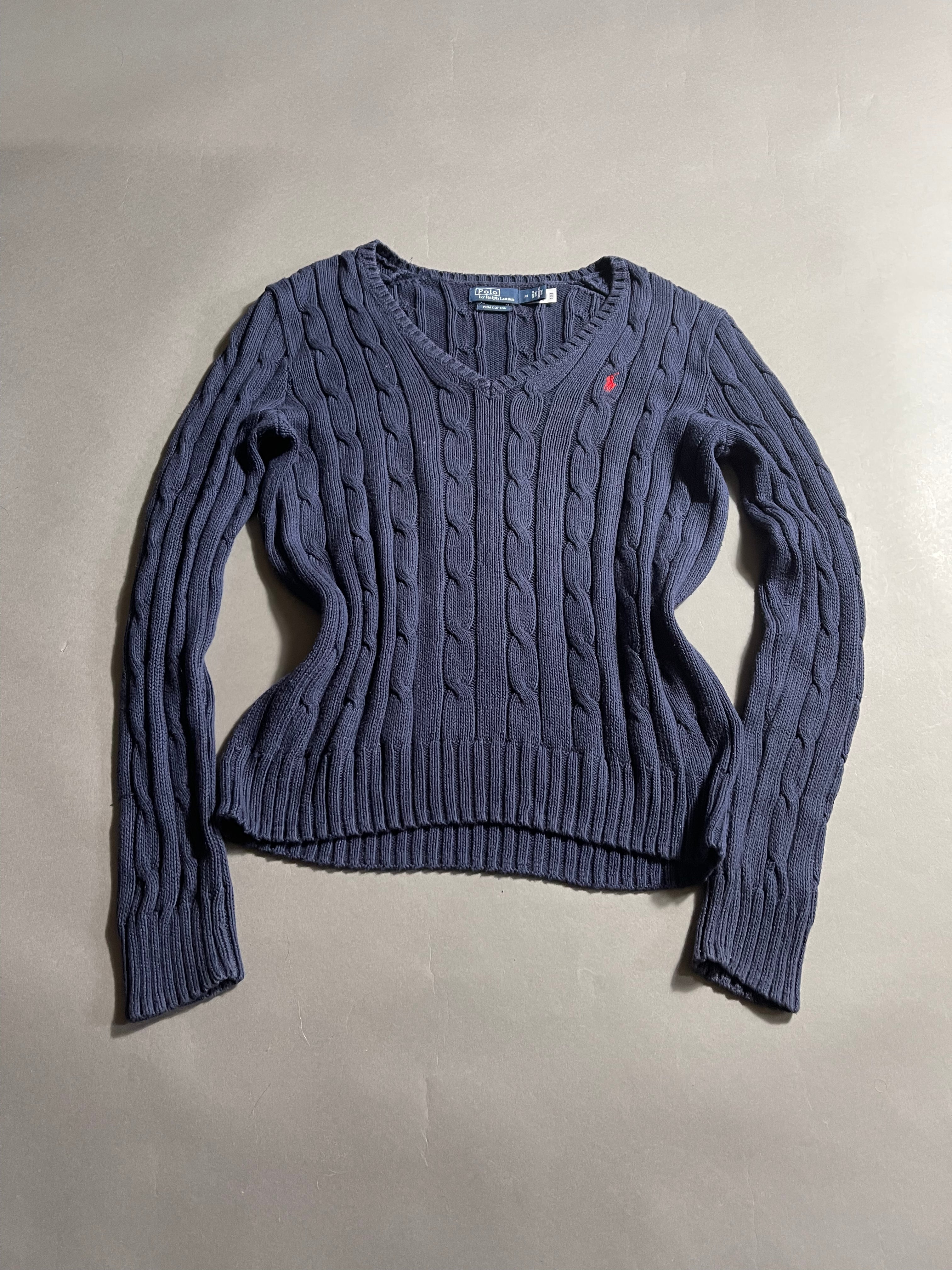 Ralph Lauren Vintage Y2K Knit Sweatshirt M Womens