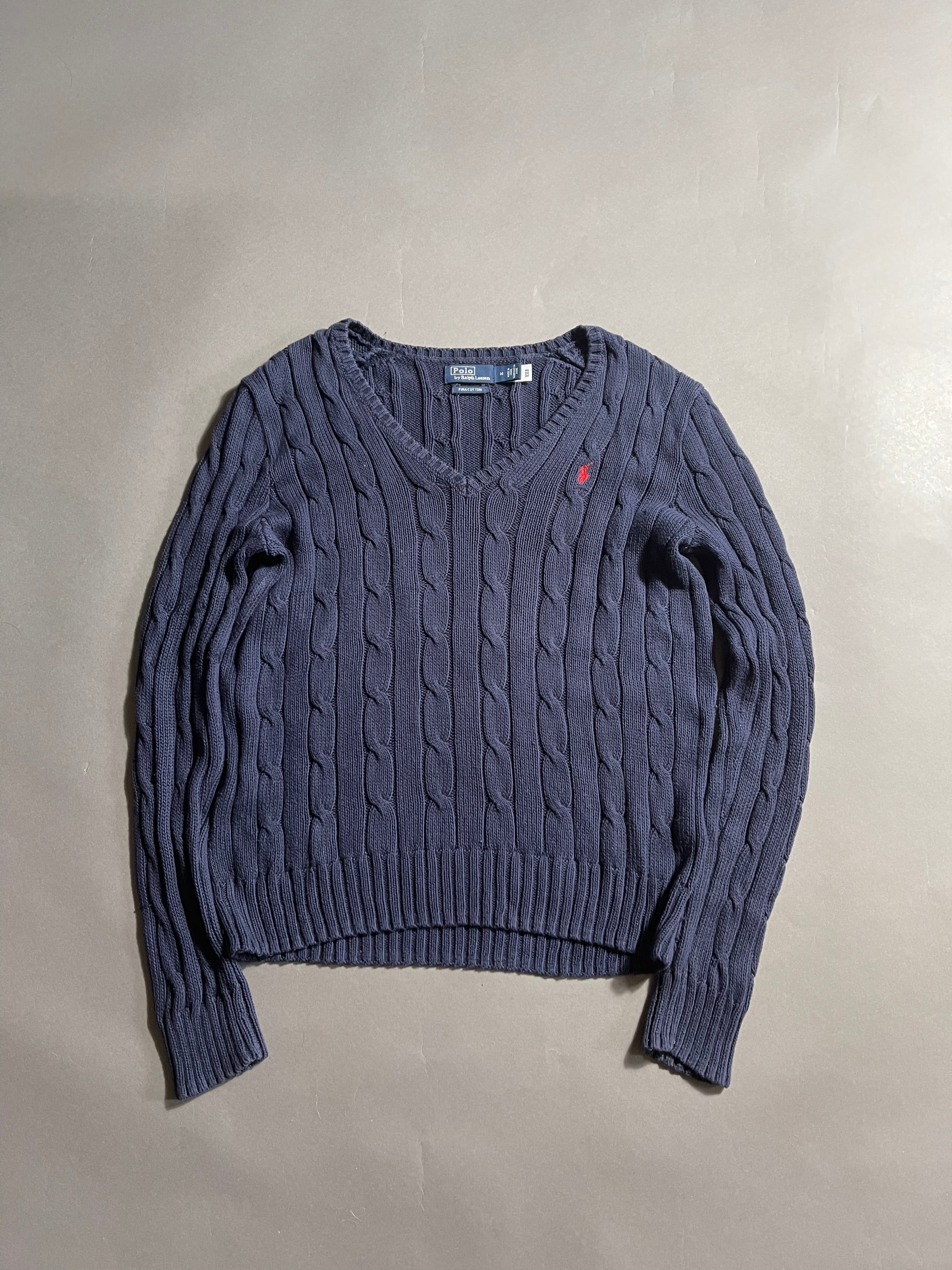 Ralph Lauren Vintage Y2K Knit Sweatshirt M Womens