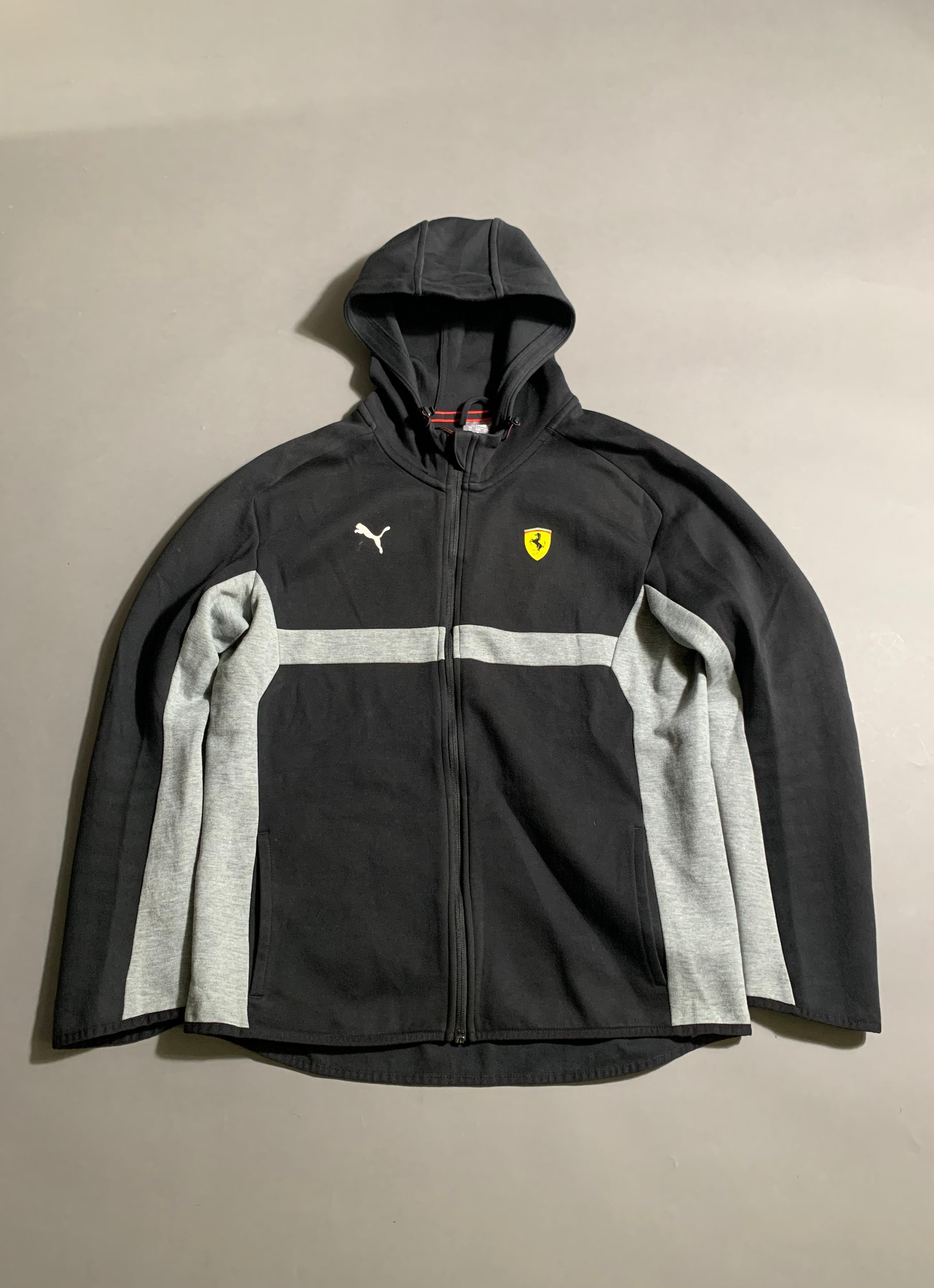 Puma x Ferrari Vintage Y2K Zip Hoodie M Mens