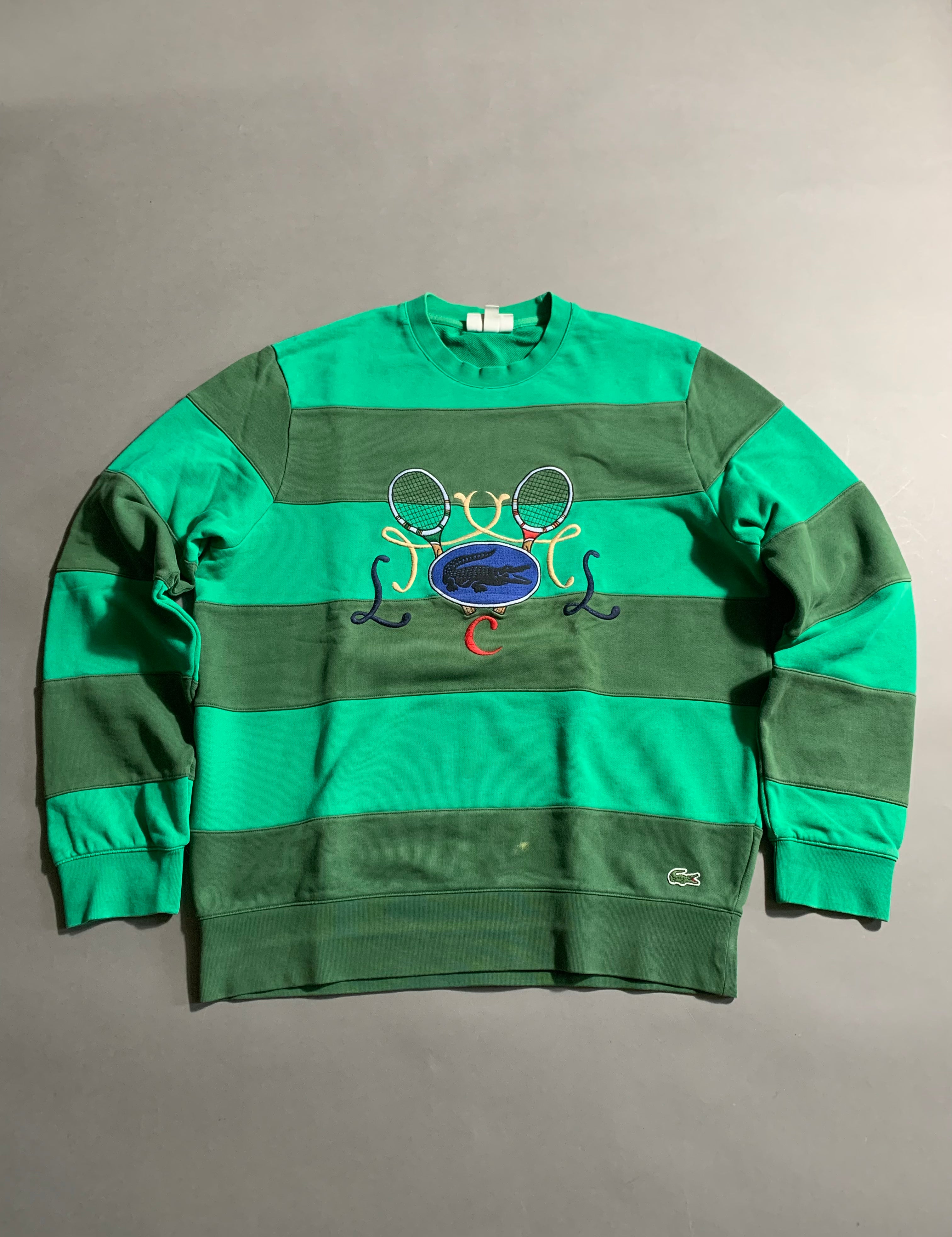 Lacoste Vintage Y2K Sweatshirt Knit L Mens