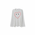 COMME des GARÇONS BNWT Long Sleeve Outline Heart Tee Mens